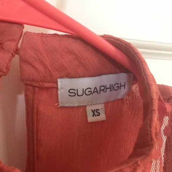 NWOT Coral Pink High Neck Cut Out Shift Dress - Picture 4 of 5